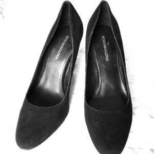 BCBG Black Suede Heels EXCELLENT CONDITION